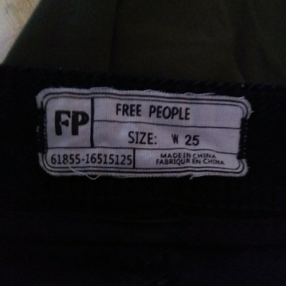 Free people soma velvet flare corduroy pants 25x33 - Picture 6 of 6